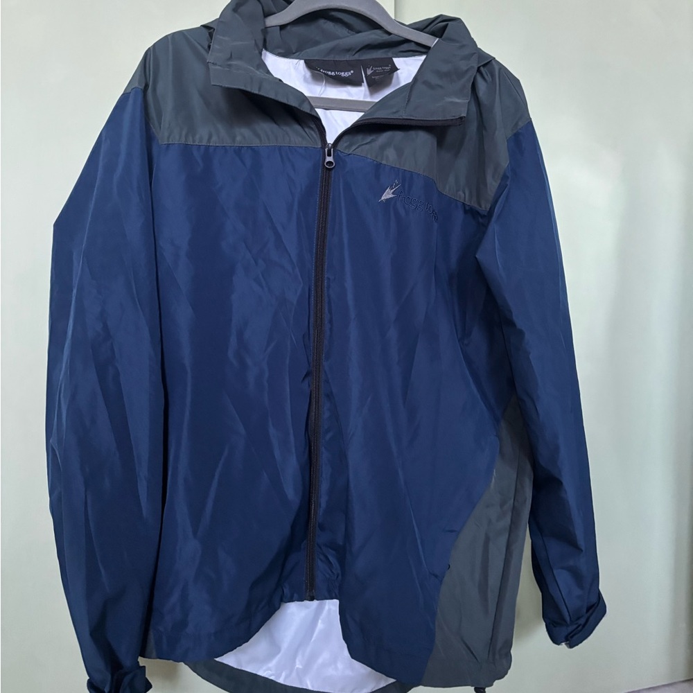 Frogg Toggs Men's Navy & Gray Lightweight Rain Jacket